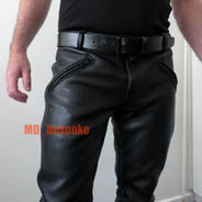 Slim fit biker jeans